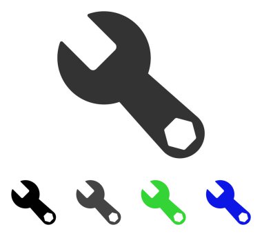 Düz İngiliz anahtarı simgesini