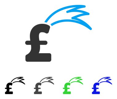 Servet düşen Lirası düz simgesi