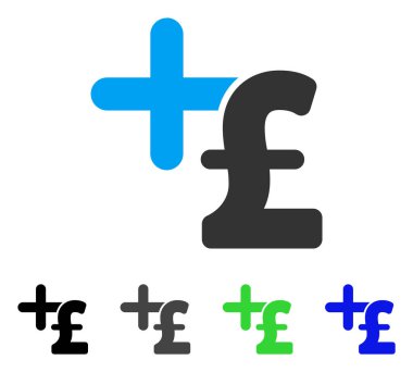 Tıp Lirası fiyat düz simgesi