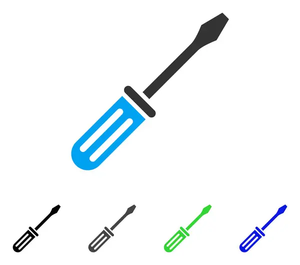 Destornillador Icono plano — Archivo Imágenes Vectoriales
