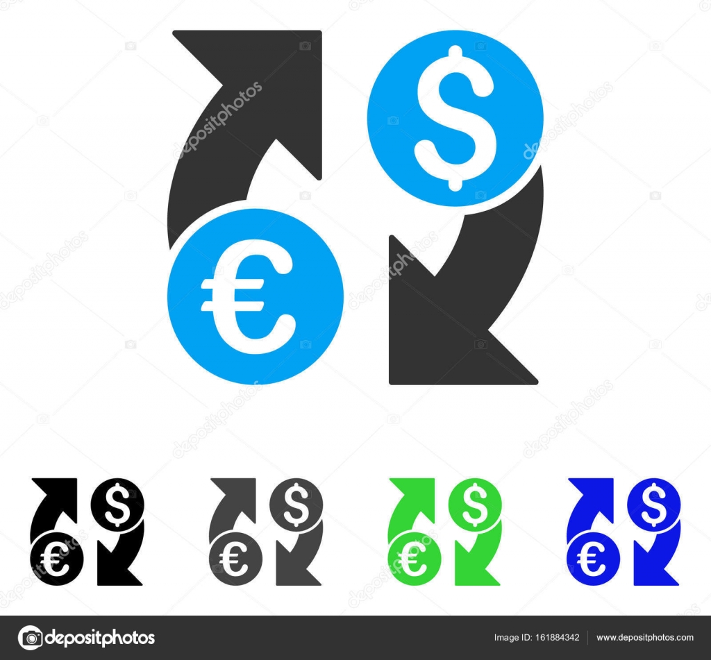 Währungswechsel flach Symbol — Stockvektor © ahasoft #161884342