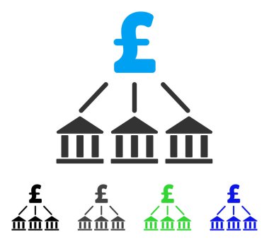 Lirası banka Derneği düz simgesi