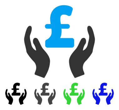 Lirası bakım el düz simgesi