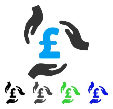 Lirası bakım el düz simgesi