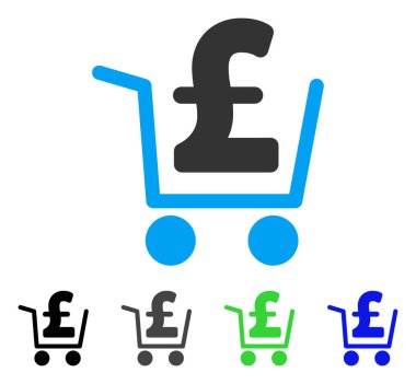 Lirası nakit çıkışı düz simgesi