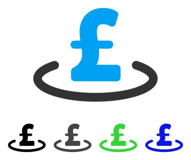 Lirası yer düz simgesi