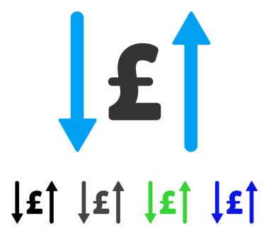 Lirası Swap düz simgesi