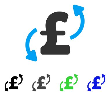 Lirası transferler düz simgesi