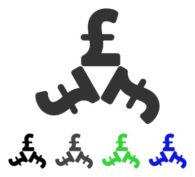 Lirası Trinity düz simgesi