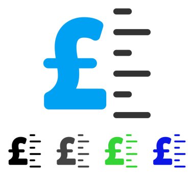 Lirası değer düz simgesi