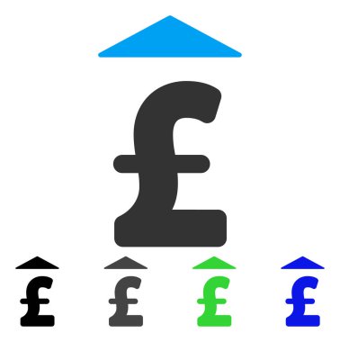 Yukarı düz simgesi pound