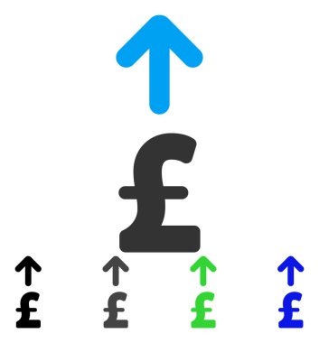 Lirası düz simgesi göndermek
