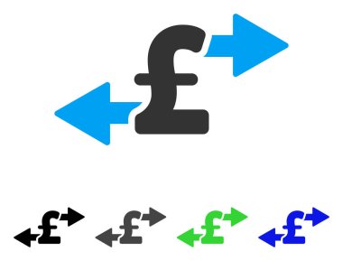 Lirası para düz simgesi harcamak