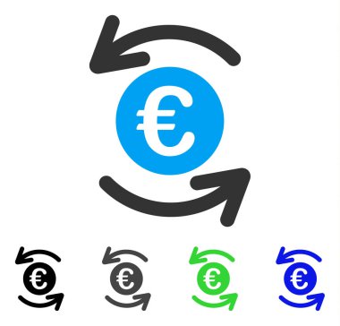 Update Euro denge düz simgesi