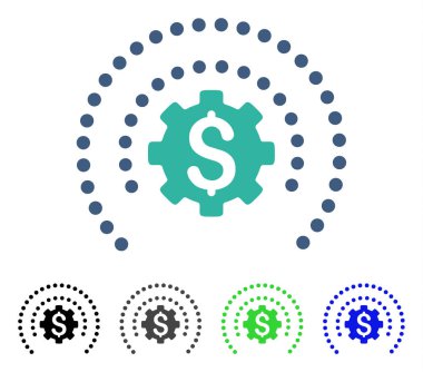 Mali küre kalkan seçenekleri düz simgesi