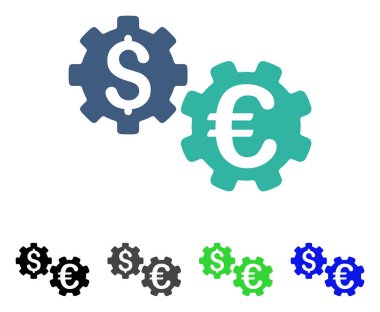 Uluslararası mali mekanik düz simgesi