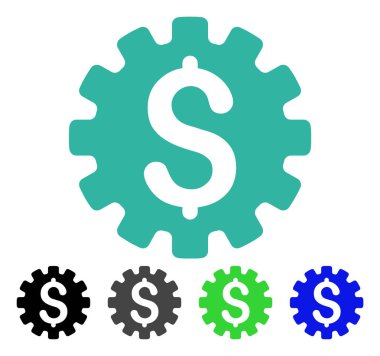 Ödeme seçenekleri düz simgesi