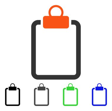 Boş yastık düz simgesi