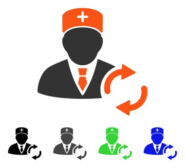 Doktor düz kutsal kişilerin resmi Yenile