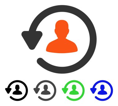 Update kullanıcı düz simgesi