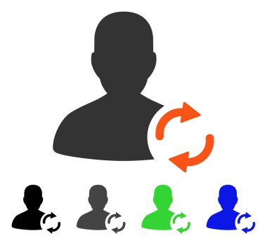 Kullanıcı düz simgesi Yenile