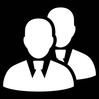 Yöneticileri düz simgesi