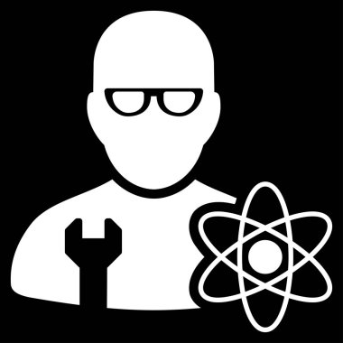 Güç mühendis düz simgesi