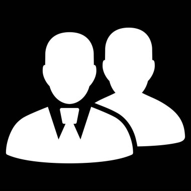 Kullanıcılar düz simgesi