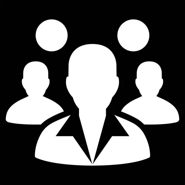 Personeel platte pictogram — Stockvector