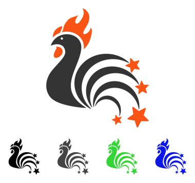 Horoz Sparkles düz simgesi