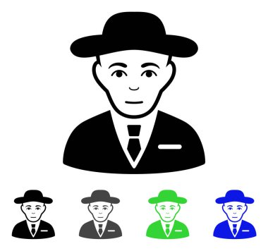 Gizli Servis ajanı düz simgesi