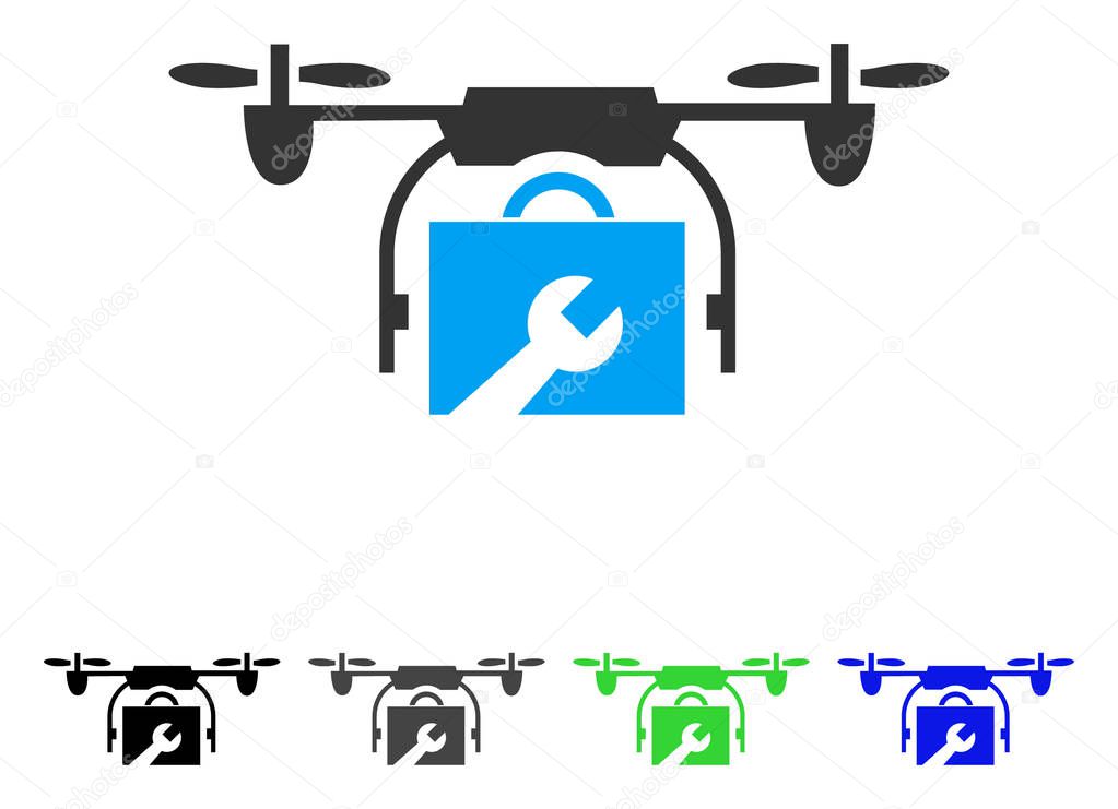 Service Drone Flat Icon