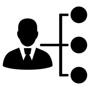 Dağıtım Yöneticisi düz simgesi