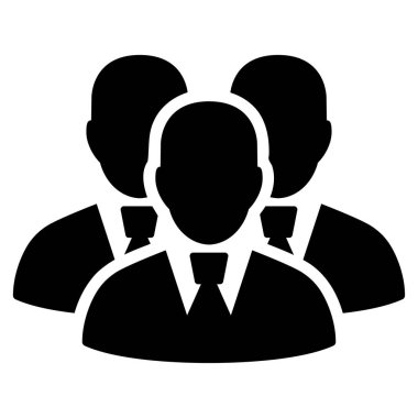 Yöneticisi grup düz simgesi