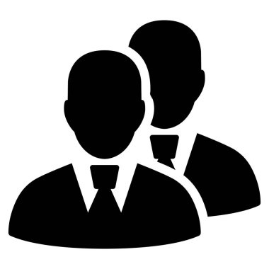 Yöneticileri düz simgesi