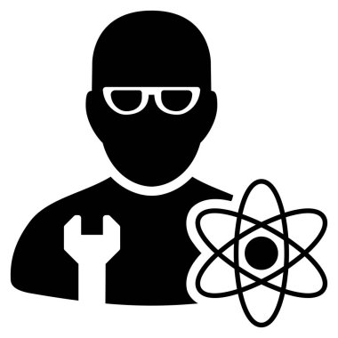 Güç mühendis düz simgesi