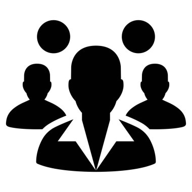 Personel düz simgesi