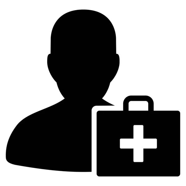 Paramedic Flat Icon — Stock Vector