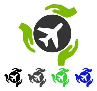 Havacılık bakım düz simgesi