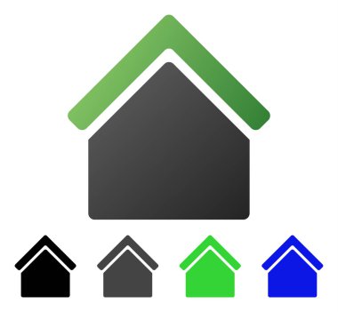 Ev daire degrade simgesini