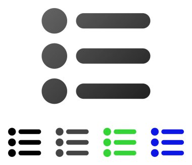 Öğeleri daire degrade simgesi