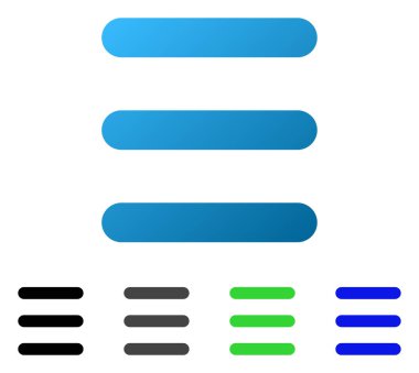 Menü daire degrade simgesi