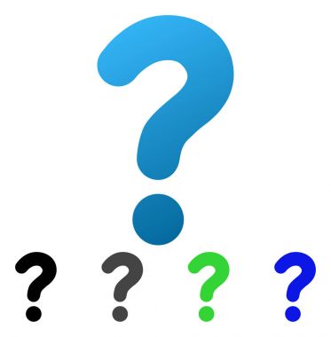 Soru daire degrade simgesi