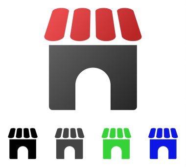 Alışveriş daire degrade simgesi