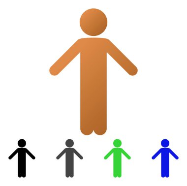 Çocuk özür daire degrade simgesi