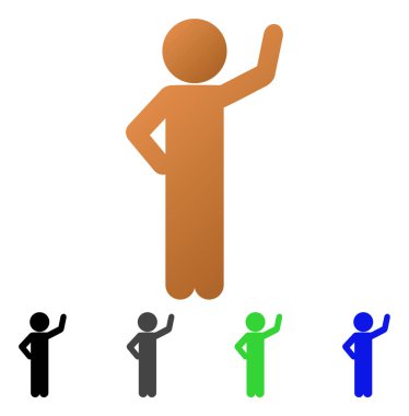 Çocuk güvence daire degrade simgesi