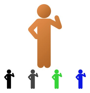 Çocuk öneriyi daire degrade simgesi