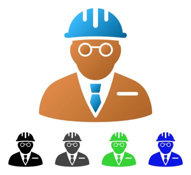 Kör mühendislik daire degrade simgesi