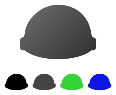 Degrade simgesini Oluşturucu kask düz