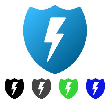 Elektrik kalkan daire degrade simgesi